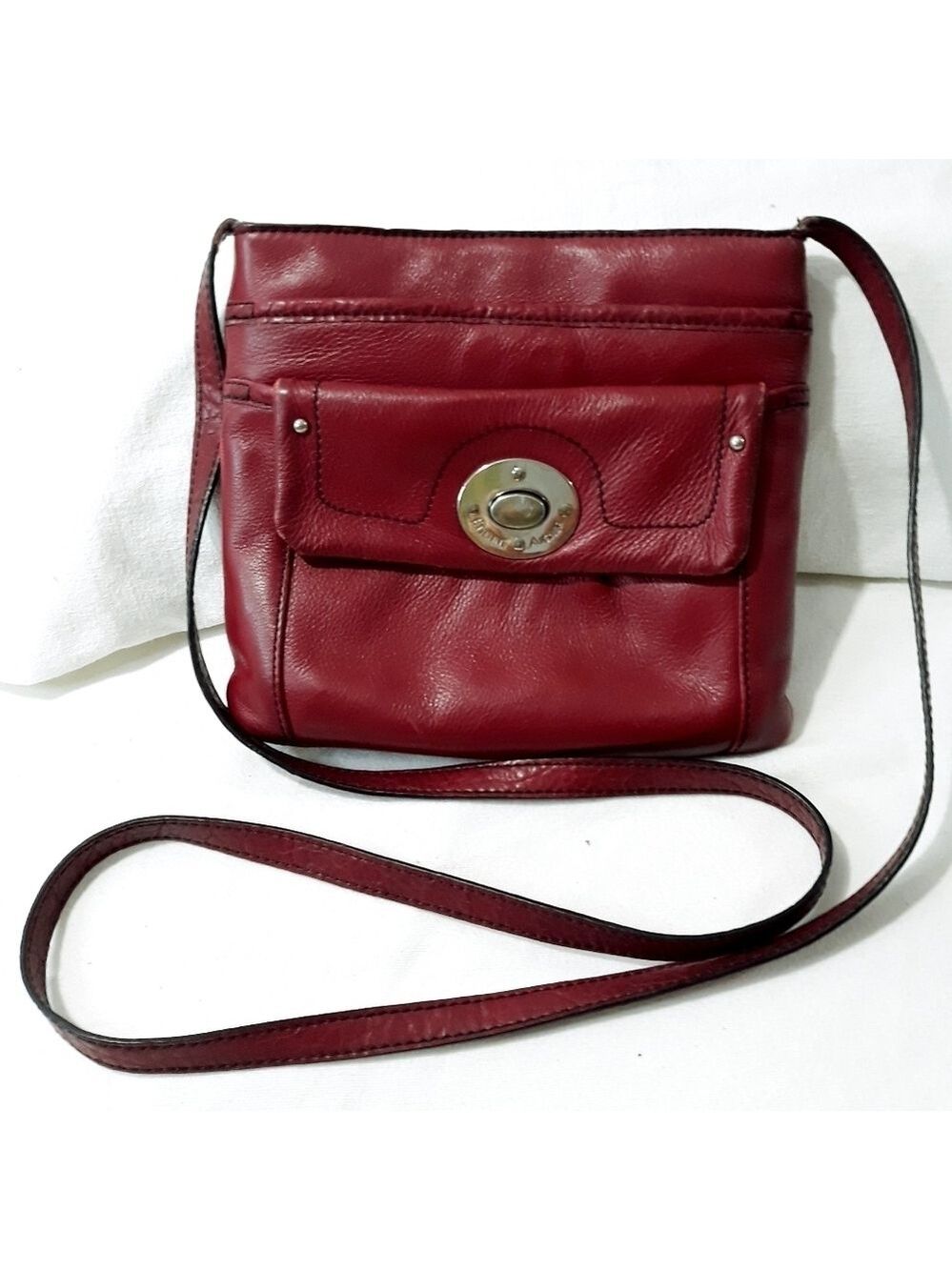 Etienne Aigner Leather Crossbody Red Bag